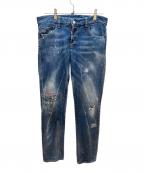 DSQUARED2ディースクエアード）の古着「ダメージデニムパンツ」｜インディゴ