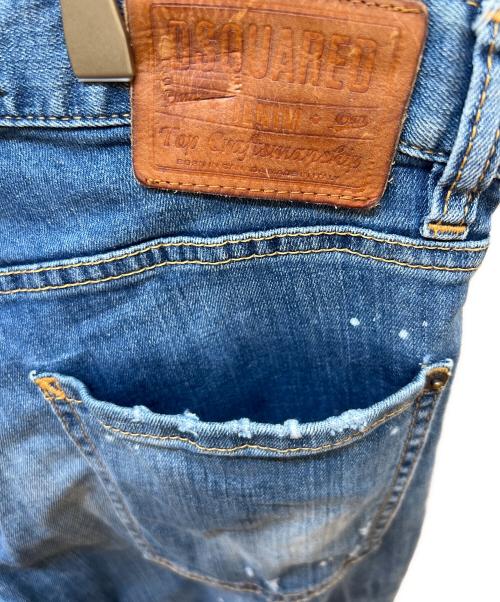 DSQUARED2（ディースクエアード）DSQUARED2 (ディースクエアード) ダメージデニムパンツ インディゴ サイズ:44の古着・服飾アイテム