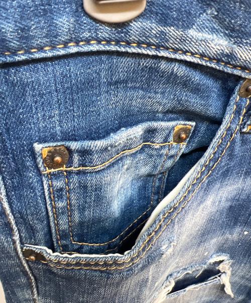 DSQUARED2（ディースクエアード）DSQUARED2 (ディースクエアード) ダメージデニムパンツ インディゴ サイズ:44の古着・服飾アイテム