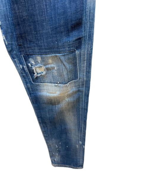 DSQUARED2（ディースクエアード）DSQUARED2 (ディースクエアード) ダメージデニムパンツ インディゴ サイズ:44の古着・服飾アイテム