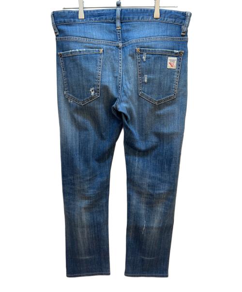 DSQUARED2（ディースクエアード）DSQUARED2 (ディースクエアード) ダメージデニムパンツ インディゴ サイズ:46の古着・服飾アイテム