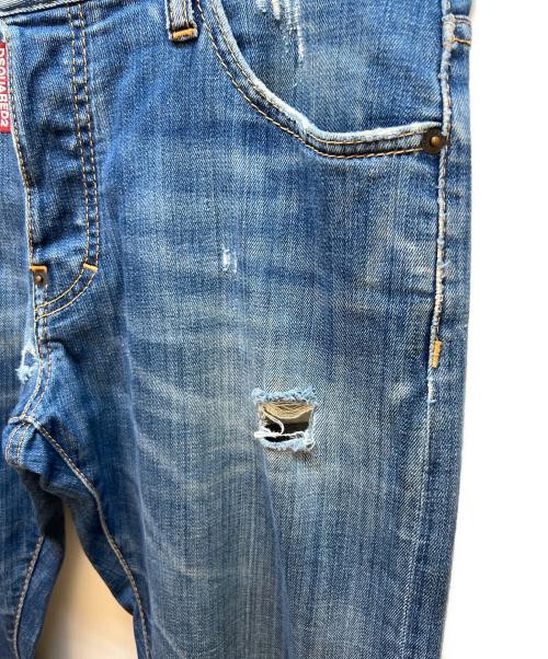 DSQUARED2（ディースクエアード）DSQUARED2 (ディースクエアード) ダメージデニムパンツ インディゴ サイズ:46の古着・服飾アイテム