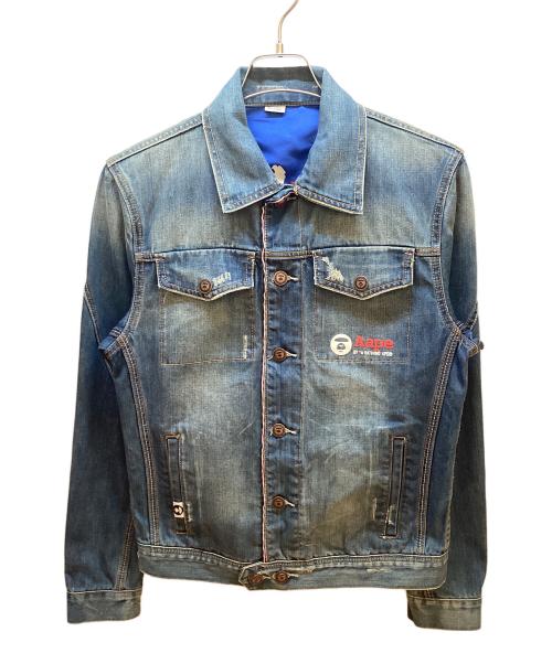 Aape BY A BATHING APE（エーエイプ バイ アベイシングエイプ）Aape BY A BATHING APE (エーエイプ バイ アベイシングエイプ) LEVI'S (リーバイス) デニムジャケット インディゴ サイズ:Mの古着・服飾アイテム