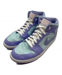 NIKE（ナイキ）の古着「ハイカットスニーカー/Nike Air Jordan 1 Mid "Purple Aqua"　」｜スカイブルー×パープル