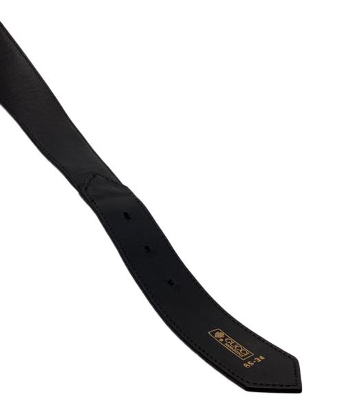 GUCCI（グッチ）GUCCI (グッチ) ベルト ブラック×レッドの古着・服飾アイテム