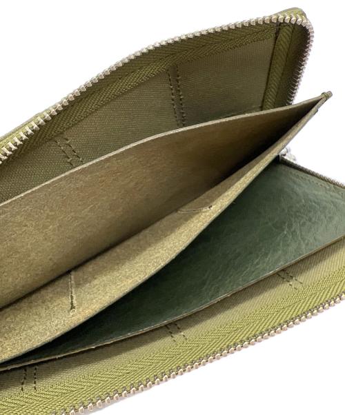 yes crafts（イエスクラフツ）yes crafts (イエスクラフツ) L字ファスナー長財布 カーキの古着・服飾アイテム