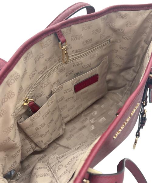 MICHAEL KORS（マイケル・コース）MICHAEL KORS (マイケルコース) トートバッグ レッドの古着・服飾アイテム