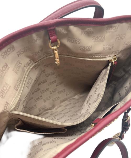 MICHAEL KORS（マイケル・コース）MICHAEL KORS (マイケルコース) トートバッグ レッドの古着・服飾アイテム