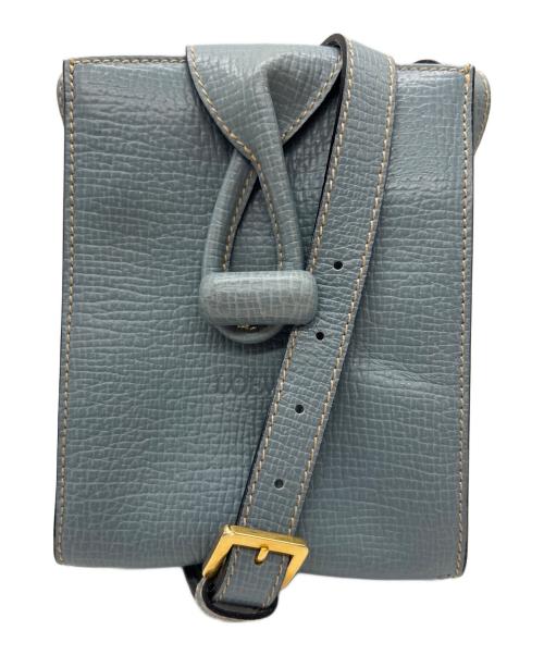 LOEWE（ロエベ）LOEWE (ロエベ) ターンロックショルダーポーチ ライトブルーの古着・服飾アイテム