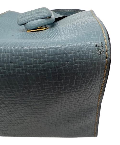 LOEWE（ロエベ）LOEWE (ロエベ) ターンロックショルダーポーチ ライトブルーの古着・服飾アイテム