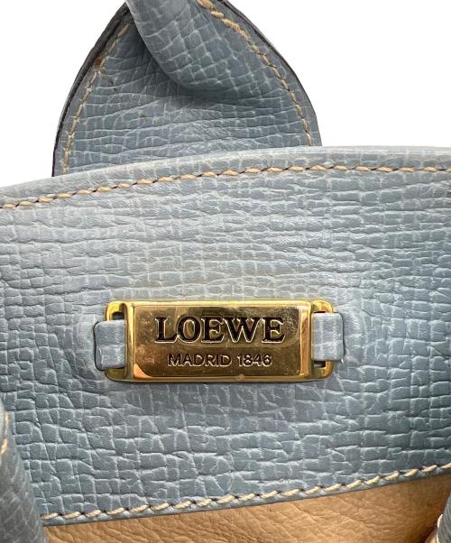 LOEWE（ロエベ）LOEWE (ロエベ) ターンロックショルダーポーチ ライトブルーの古着・服飾アイテム