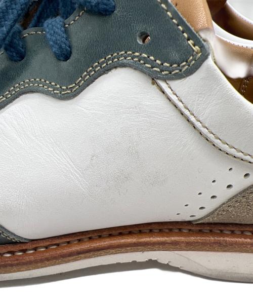 REGAL（リーガル）REGAL (リーガル) レザーシューズ ホワイト×グリーン サイズ:25cmの古着・服飾アイテム