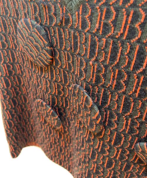 doublet（ダブレット）doublet (ダブレット) ニットベスト カーキ×オレンジ サイズ:Mの古着・服飾アイテム