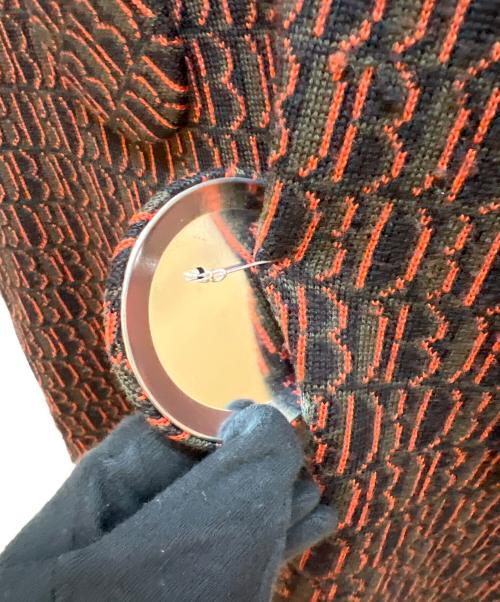 doublet（ダブレット）doublet (ダブレット) ニットベスト カーキ×オレンジ サイズ:Mの古着・服飾アイテム