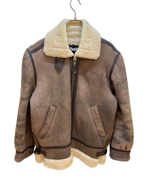 Schott（ショット）Schott (ショット) ムートンジャケット ベージュ サイズ:Lの古着・服飾アイテム