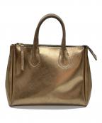 GIANNI CHIARINIジャンニ キアリーニ）の古着「ハンドバッグ」｜ゴールド