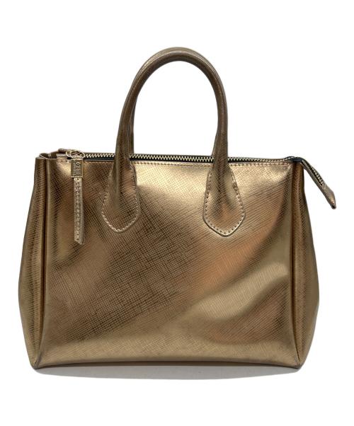 GIANNI CHIARINI（ジャンニ キアリーニ）GIANNI CHIARINI (ジャンニ キアリーニ) ハンドバッグ ゴールドの古着・服飾アイテム