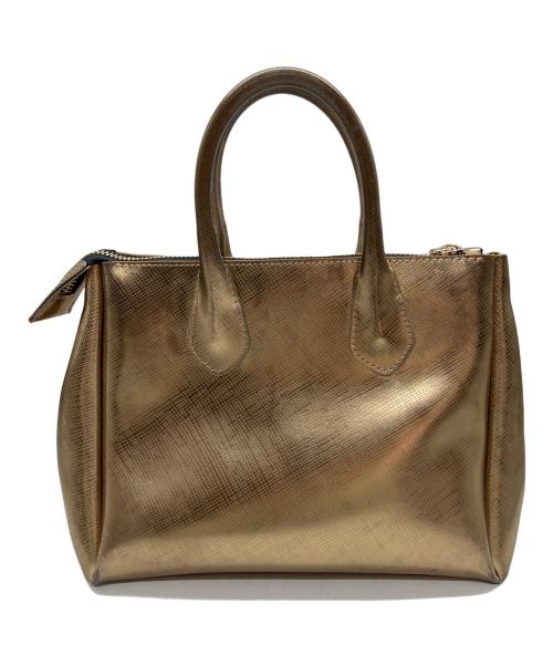 GIANNI CHIARINI（ジャンニ キアリーニ）GIANNI CHIARINI (ジャンニ キアリーニ) ハンドバッグ ゴールドの古着・服飾アイテム