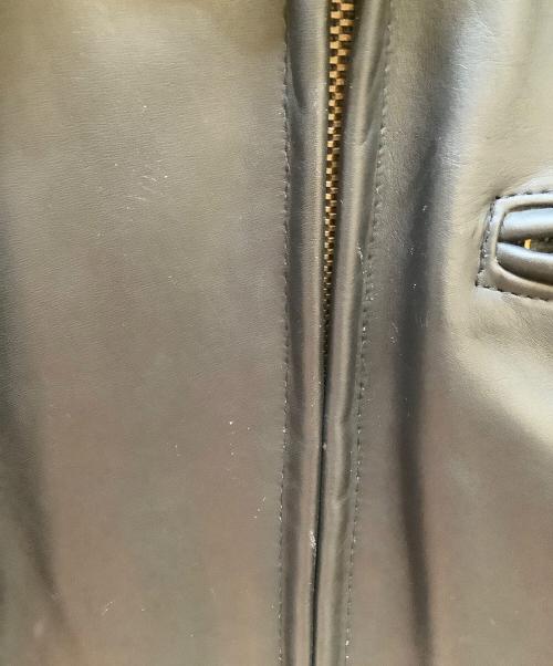 Schott（ショット）Schott (ショット) レザートラッカージャケット ブラック サイズ:Mの古着・服飾アイテム