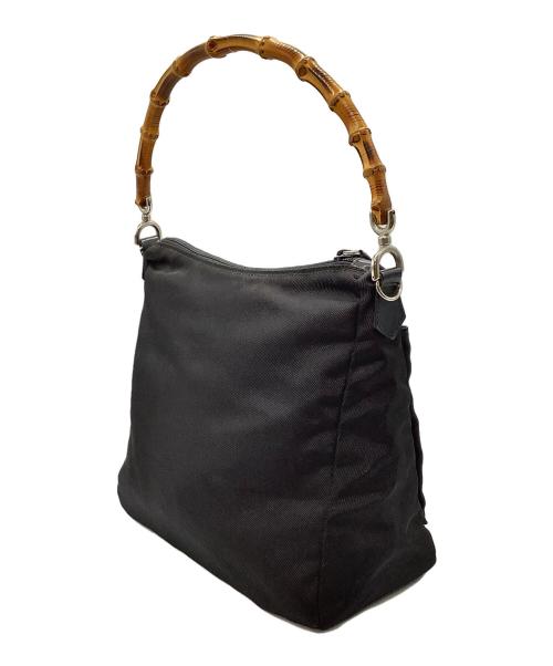 GUCCI（グッチ）GUCCI (グッチ) バンブーハンドバッグ ブラックの古着・服飾アイテム