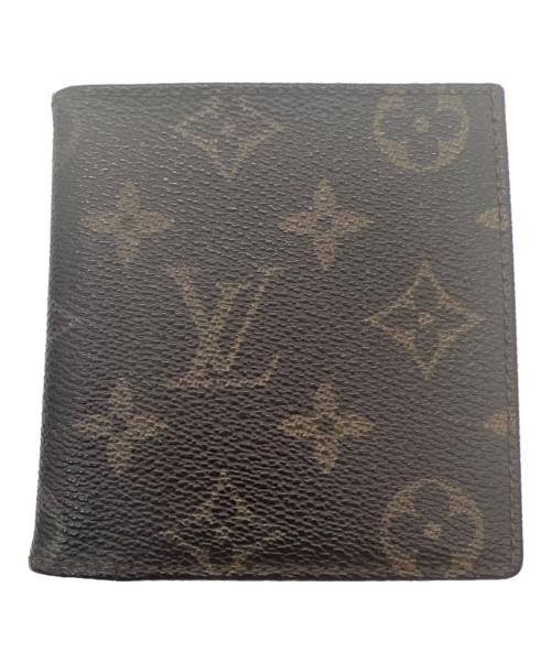 LOUIS VUITTON（ルイ ヴィトン）LOUIS VUITTON (ルイ ヴィトン) 2つ折り財布/モノグラム・ポルトビエ・カルトブルー ブラウンの古着・服飾アイテム