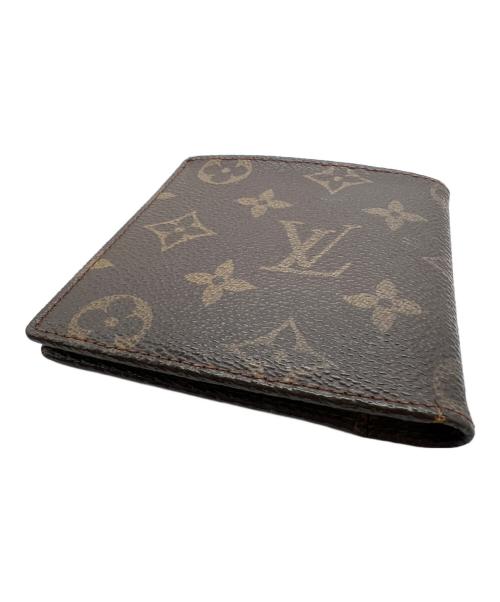 LOUIS VUITTON（ルイ ヴィトン）LOUIS VUITTON (ルイ ヴィトン) 2つ折り財布/モノグラム・ポルトビエ・カルトブルー ブラウンの古着・服飾アイテム