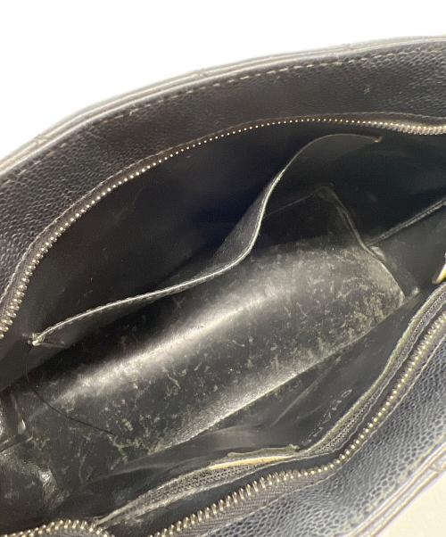 CHANEL（シャネル）CHANEL (シャネル) ハンドバッグ/マトラッセ/キャビアスキン ブラックの古着・服飾アイテム