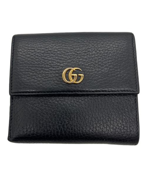 GUCCI（グッチ）GUCCI (グッチ) 2つ折り財布 ブラックの古着・服飾アイテム