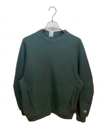 N.HOOLYWOOD×Champion（エヌ ハリウッド×チャンピオン）の古着「クルーネックニット」｜グリーン