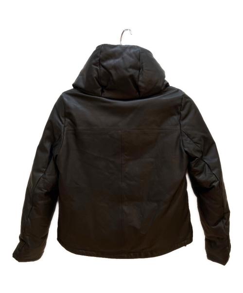 UNTITLED（アンタイトル）UNTITLED (アンタイトル) レザーダウンジャケット ブラック サイズ:2の古着・服飾アイテム