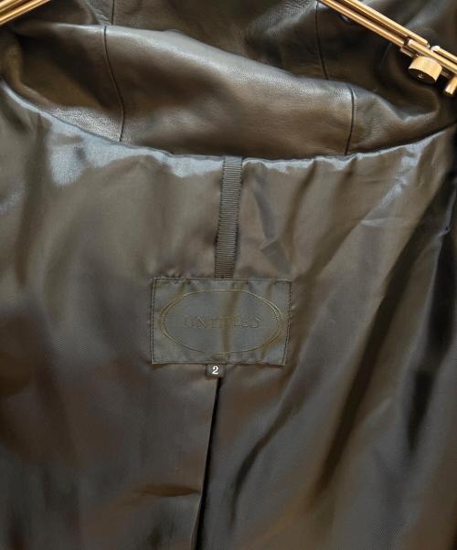 UNTITLED（アンタイトル）UNTITLED (アンタイトル) レザーダウンジャケット ブラック サイズ:2の古着・服飾アイテム