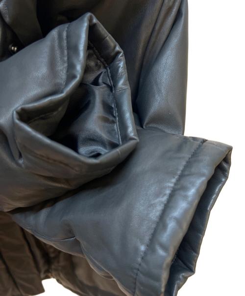 UNTITLED（アンタイトル）UNTITLED (アンタイトル) レザーダウンジャケット ブラック サイズ:2の古着・服飾アイテム