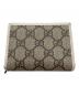 GUCCI (グッチ) コンパクトウォレット グレー×ホワイト：18000円