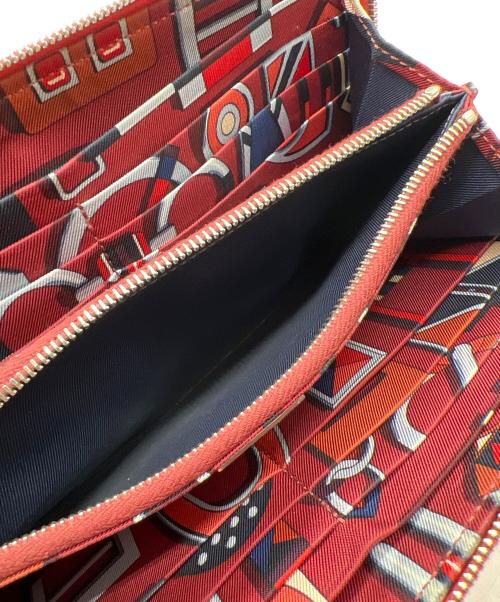 HERMES（エルメス）HERMES (エルメス) ラウンドファスナー長財布/アザップシルクイン クラシック ローズシャイプールの古着・服飾アイテム