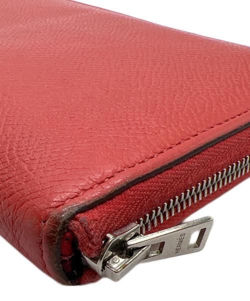 HERMES（エルメス）HERMES (エルメス) ラウンドファスナー長財布/アザップシルクイン クラシック ローズシャイプールの古着・服飾アイテム