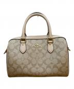 COACHコーチ）の古着「2WAYミニボストンバッグ」｜ライトブラウン