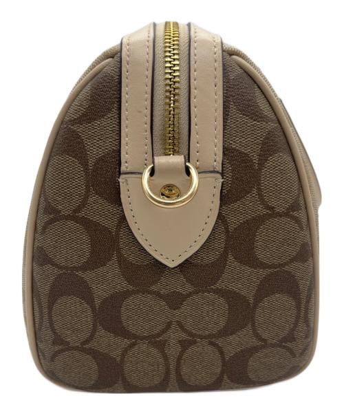 COACH（コーチ）COACH (コーチ) 2WAYミニボストンバッグ ライトブラウンの古着・服飾アイテム