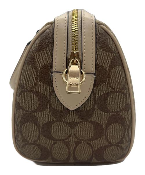 COACH（コーチ）COACH (コーチ) 2WAYミニボストンバッグ ライトブラウンの古着・服飾アイテム