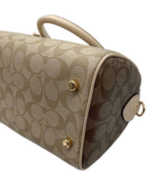 COACH（コーチ）COACH (コーチ) 2WAYミニボストンバッグ ライトブラウンの古着・服飾アイテム