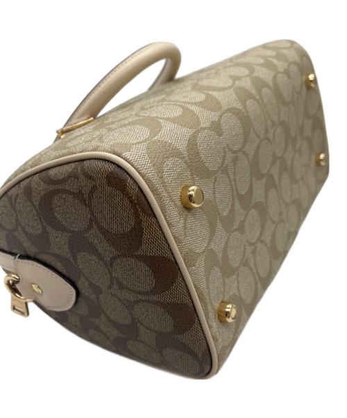 COACH（コーチ）COACH (コーチ) 2WAYミニボストンバッグ ライトブラウンの古着・服飾アイテム