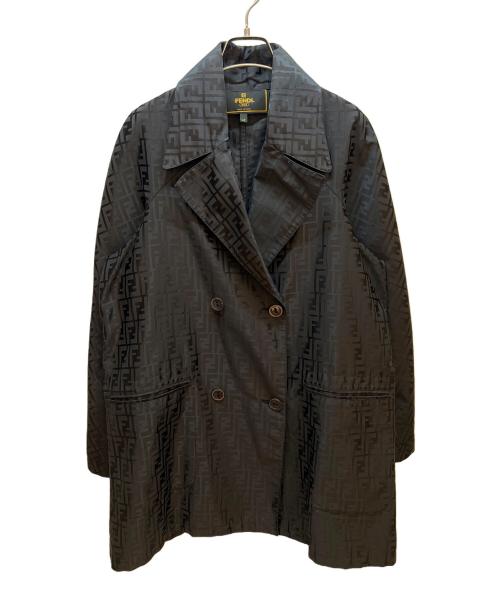 FENDI（フェンディ）FENDI (フェンディ) コットンナイロンハーフコート ブラック サイズ:42の古着・服飾アイテム