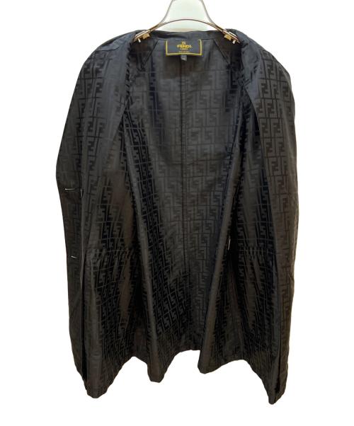 FENDI（フェンディ）FENDI (フェンディ) コットンナイロンハーフコート ブラック サイズ:42の古着・服飾アイテム