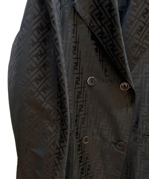 FENDI（フェンディ）FENDI (フェンディ) コットンナイロンハーフコート ブラック サイズ:42の古着・服飾アイテム