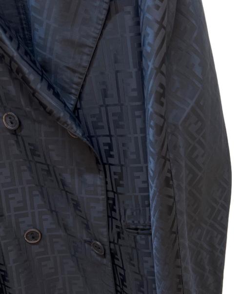 FENDI（フェンディ）FENDI (フェンディ) コットンナイロンハーフコート ブラック サイズ:42の古着・服飾アイテム
