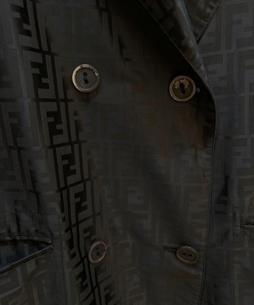 FENDI（フェンディ）FENDI (フェンディ) コットンナイロンハーフコート ブラック サイズ:42の古着・服飾アイテム