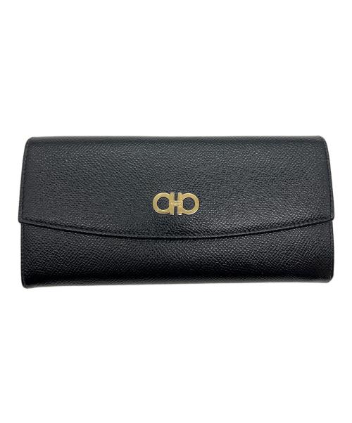 Salvatore Ferragamo（サルヴァトーレ フェラガモ）Salvatore Ferragamo (サルヴァトーレ フェラガモ) 長財布 ブラックの古着・服飾アイテム