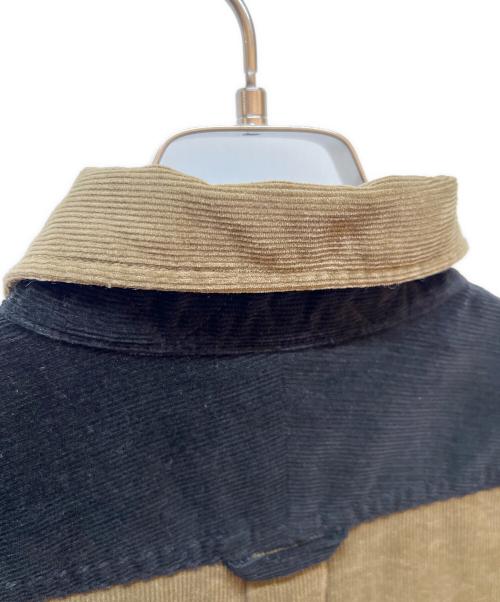 THE NORTHFACE PURPLELABEL（ザ・ノースフェイス パープルレーベル）THE NORTHFACE PURPLELABEL (ザ・ノースフェイス パープルレーベル) オーガニック コットン コーデュロイ ビッグ シャツ ブラック×カーキ サイズ:Sの古着・服飾アイテム