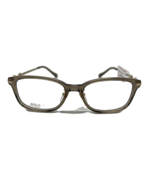 GUCCI（グッチ）GUCCI (グッチ) 伊達眼鏡 シルバー サイズ:SIZE Mの古着・服飾アイテム