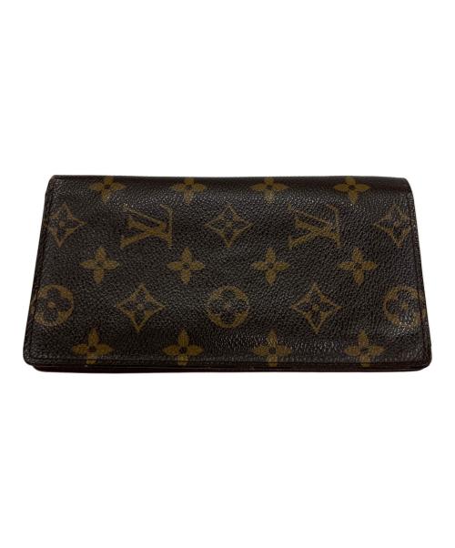 LOUIS VUITTON（ルイ ヴィトン）LOUIS VUITTON (ルイ ヴィトン) 長財布/モノグラム・ポルト・カルト・クレディ ブラウンの古着・服飾アイテム
