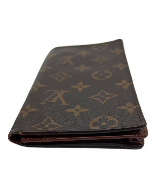 LOUIS VUITTON（ルイ ヴィトン）LOUIS VUITTON (ルイ ヴィトン) 長財布/モノグラム・ポルト・カルト・クレディ ブラウンの古着・服飾アイテム
